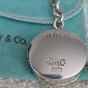 Tiffany & Co. Vintage 2002 Sterling Silver Keyring And Tape Measure